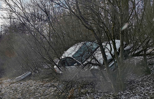 Fák közé ékelődött egy autó Gántnál, komoly viharkárok Fejérben