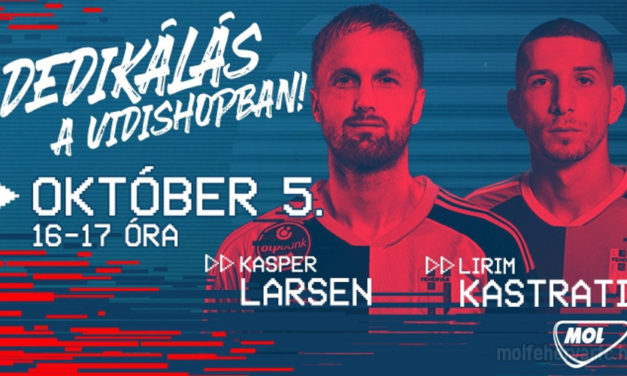 Vidi: Larsen és Kastrati dedikál szerdán