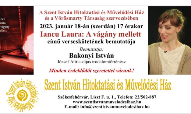 A vágány mellett: Iancu-könyvbemutató szerdán