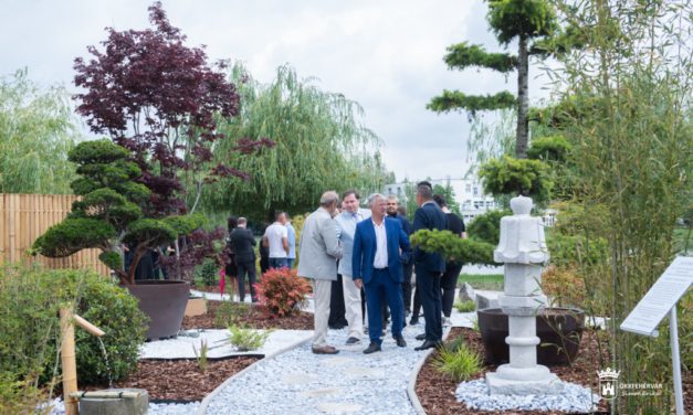 Átadták a japánkertet a Csónakázó-tó szigetén