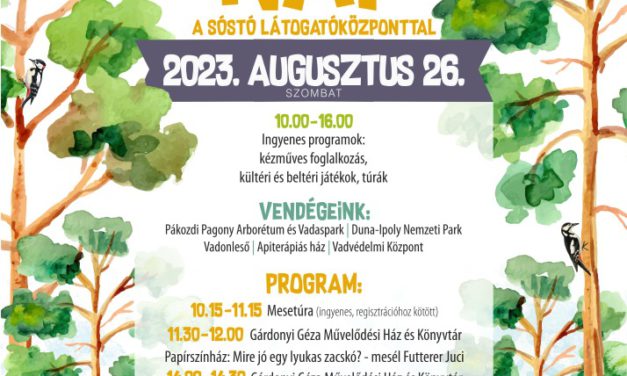 Nyárbúcsúztató családi nap lesz a Sóstón szombaton