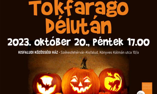 Halloweeni tökfaragás Kisfaludon