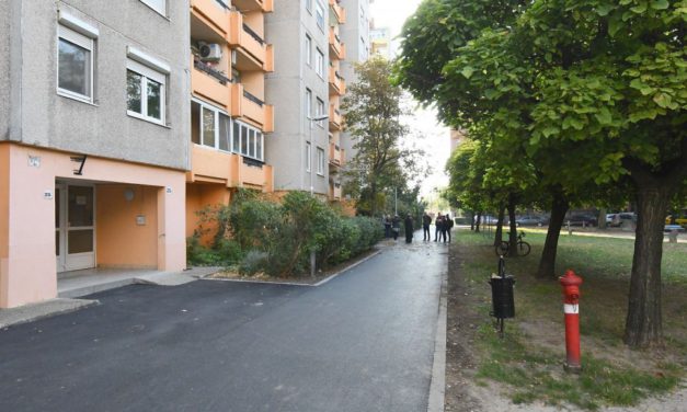 Újabb a járdafelújítás a Sarló utcában