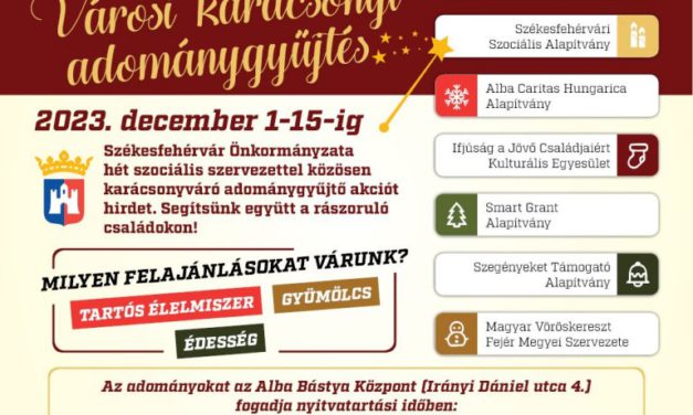 Összefogás a családokért – ismét megrendezik a nagy városi karácsonyi adománygyűjtő akciót