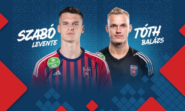 Tóth Balázs és Szabó Levente csütörtökön a VidiShopban