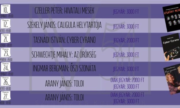 V54 Színház- és Kultúrtér: Caligula, Cyber Cyrano és Toldi is a palettán