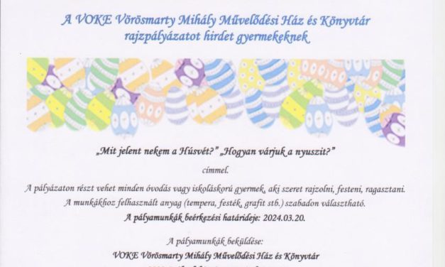 Húsvéti rajzpályázatot hirdetett a VOKE