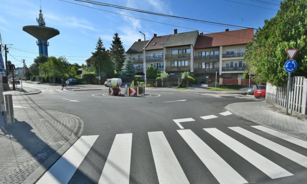 Elkészült a körforgalom a Pozsonyi út – Zsolnai út kereszteződésben