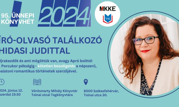 A 95. Ünnepi Könyvhét fehérvári programjai szerdán és csütörtökön