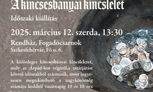 Szerdán nyílik meg a páratlan kincsesbányai ezüstlelet kiállítása a Múzeumban