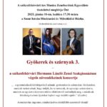 Kedden folytatódik a Gyökerek és szárnyak sorozat a Szent István teremben