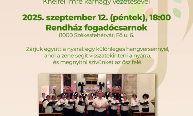 Nyárbúcsúztató koncert lesz pénteken a Rendházban