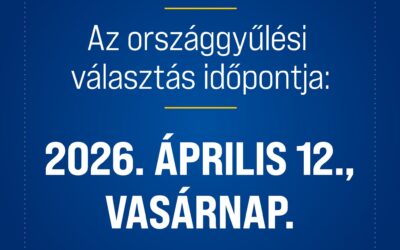 Április 12-én lesz az országgyűlési választás