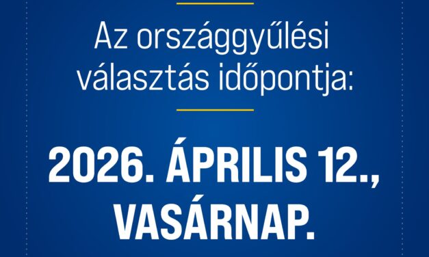 Április 12-én lesz az országgyűlési választás