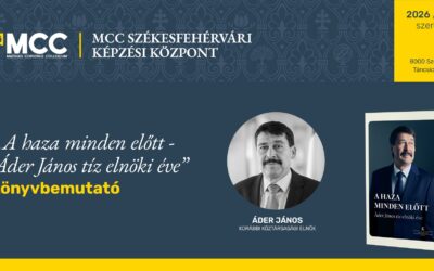 Áder János az MCC-ben – könyvbemutató a korábbi köztársasági elnökkel
