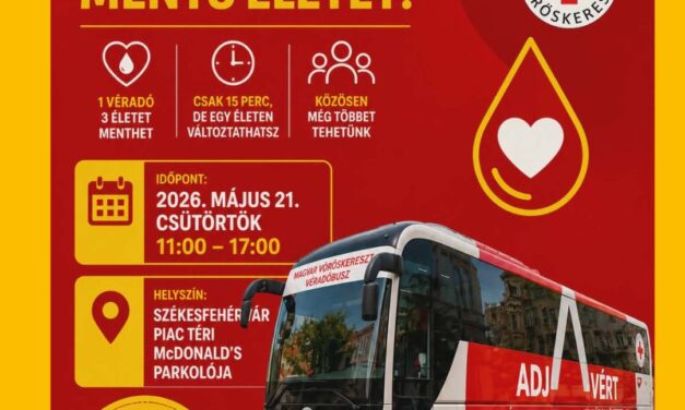 Csütörtökön érkezik a véradóbusz Székesfehérvárra