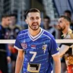 Férfi röpi: szerb válogatott feladó a MÁV Előrében