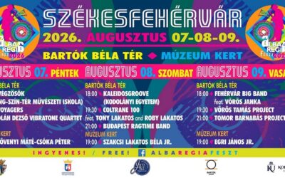 Alba Regia Feszt augusztus 7-től a Bartók Béla téren és a Múzeum udvarán