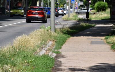 Járdafelújítás a Lövöldén – két hétig nem áll meg a 33-as a buszmegállóban